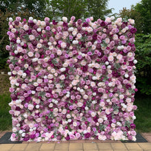 Load image into Gallery viewer, US Seller! Lilac Bloom 5D Roll Up Flower Wall On Cloth Fabric Wedding Party Photo Backdrop Top Quality Easy Quick Assemble N8822
