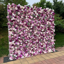 Load image into Gallery viewer, US Seller! Lilac Bloom 5D Roll Up Flower Wall On Cloth Fabric Wedding Party Photo Backdrop Top Quality Easy Quick Assemble N8822

