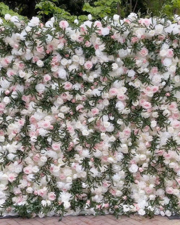 Secret Garden Flower Roll Up Floral Wall Wall Backdrop: Wedding, Party Photo Booth