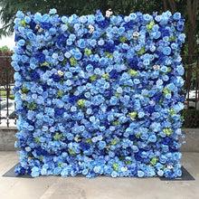 Load image into Gallery viewer, US Seller! Cerulean Sky 5D Roll Up Flower Wall On Cloth Fabric Wedding Party Photo Backdrop Top Quality Easy Quick Assemble N8825
