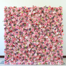 Load image into Gallery viewer, US Seller! 3D Roll Up Flower Wall On Cloth Fabric Wedding Party Photo Backdrop Bridal Shower Top Quality Easy Assemble N8828
