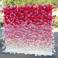 Load image into Gallery viewer, US Seller! Dual Oriented 5D Roll Up Flower Wall On Cloth Fabric Wedding Party Photo Backdrop Best Quality Easy Quick Assemble#31
