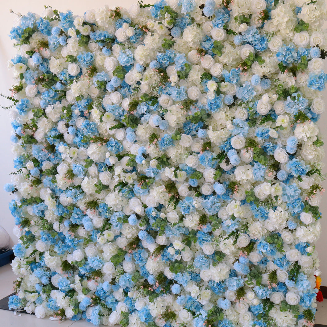 New Design 30% OFF! BlueAngel 5D Flower Wall On Cloth Fabric Wedding Party Photo Backdrop Top Quality  Quick Assemble N8834