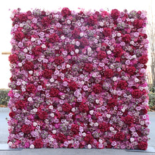 Load image into Gallery viewer, US Seller! PurpleGarden 5D Roll Up Flower Wall On Cloth Fabric Wedding Party Photo Backdrop Best Quality Quick Assemble N8835
