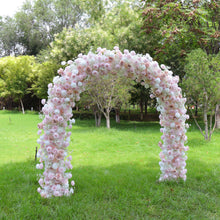 Load image into Gallery viewer, 8x8ft Foam Base Backing Pink Whisper Flower Arch Wedding Backdrop Flower Archway Party Decor With Stand UN1
