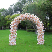 Load image into Gallery viewer, 8x8ft Foam Base Backing Light Brown Flower Arch Wedding Backdrop Flower Archway Party Decor With Stand U29
