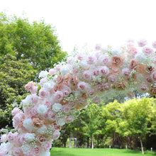 Load image into Gallery viewer, 8x8ft Foam Base Backing Pink Whisper Flower Arch Wedding Backdrop Flower Archway Party Decor With Stand UN1
