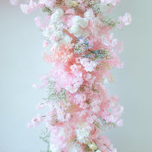 Load image into Gallery viewer, 8x8ft Foam Base Backing Pink April Flower Arch Wedding Backdrop Flower Archway Party Decor With Stand SF2
