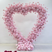 Load image into Gallery viewer, US Seller! 5D Lilac 2x2m 6.5x6.5ft Top Quality Heart Shaped Flower Arch No Stand Arrangement Wedding Background Party Props

