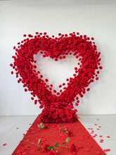 Load image into Gallery viewer, US Seller! 2x2m 6.5x6.5ft Top Quality Heart Shaped Flower Arch No Stand Arrangement Wedding Background Party Props Rd
