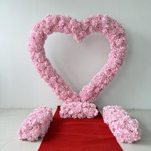Load image into Gallery viewer, US Seller! 5D Lilac 2x2m 6.5x6.5ft Top Quality Heart Shaped Flower Arch No Stand Arrangement Wedding Background Party Props
