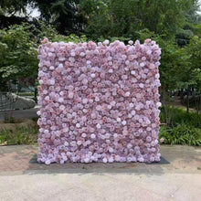 Load image into Gallery viewer, New! Lilac 5D Lilac  Roll Up Flower Wall On Cloth Fabric Wedding Party Photo Backdrop Bridal Shower Top Quality Easy Assemble N8848
