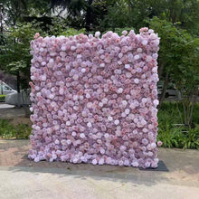 Load image into Gallery viewer, New! Lilac 5D Lilac  Roll Up Flower Wall On Cloth Fabric Wedding Party Photo Backdrop Bridal Shower Top Quality Easy Assemble N8848
