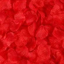 Load image into Gallery viewer, 1000 Red Microfiber Rose Petals, Wedding Aisle Decor
