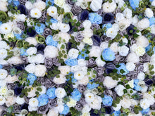 Load image into Gallery viewer, 3D Floral Wall Panel, Misty Morning Wedding Backdrop, 16x24"
