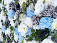 Load image into Gallery viewer, 3D Floral Wall Panel, Misty Morning Wedding Backdrop, 16x24"
