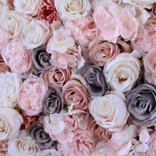 Load image into Gallery viewer, 3D Flower Wall Panel: Blush Ivory Floral Wedding Backdrop
