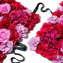Load image into Gallery viewer, Hot Pink 3D Flower Wall Panel - Floral Wedding Backdrop
