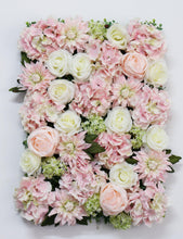 Load image into Gallery viewer, 3D Pink &amp; White Flower Wall Panel - Wedding, Party Backdrop
