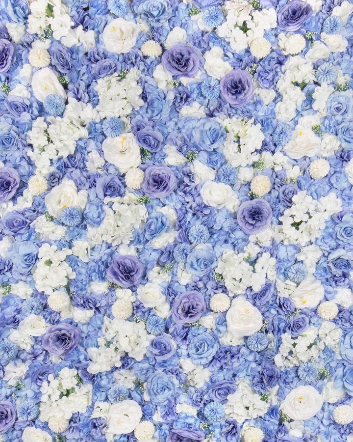 Periwinkle Blue 3D Flower Wall Panel - Wedding, Party Backdrop