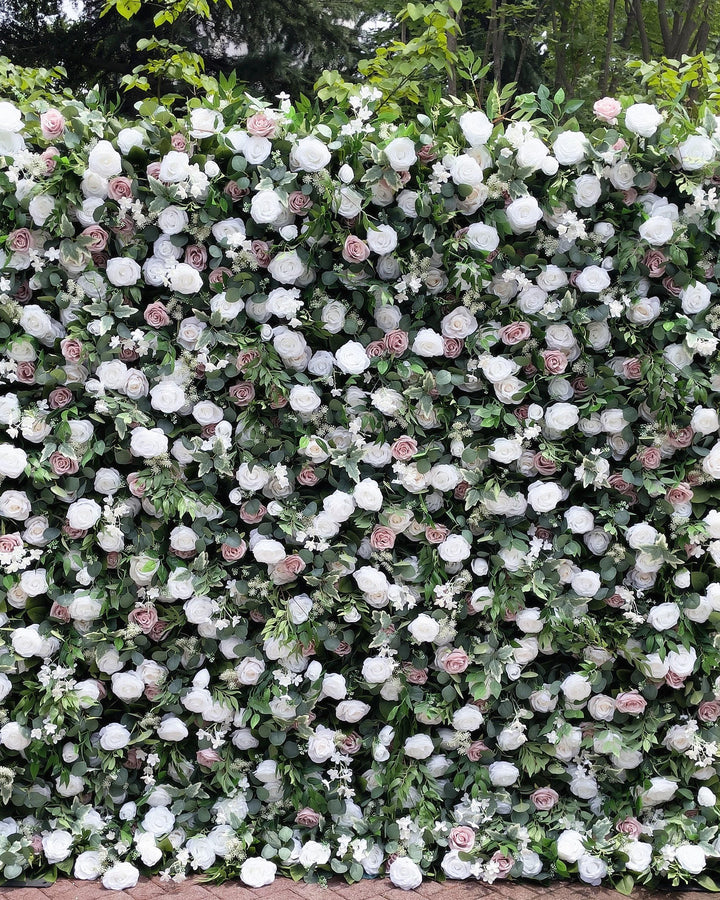 3D Flower Wall Panel: Pink Floral Wedding Photo Backdrop