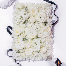 Load image into Gallery viewer, 3D Cream White Flower Wall Panel, Wedding Backdrop (16x24 inches)
