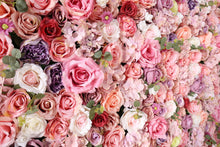 Load image into Gallery viewer, 3D Rose Flower Wall Panel, Wedding Backdrop, 16x24"
