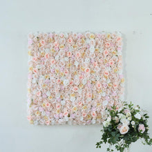Load image into Gallery viewer, 3D Silk Rose Flower Wall Panel, Wedding Backdrop, 16x24
