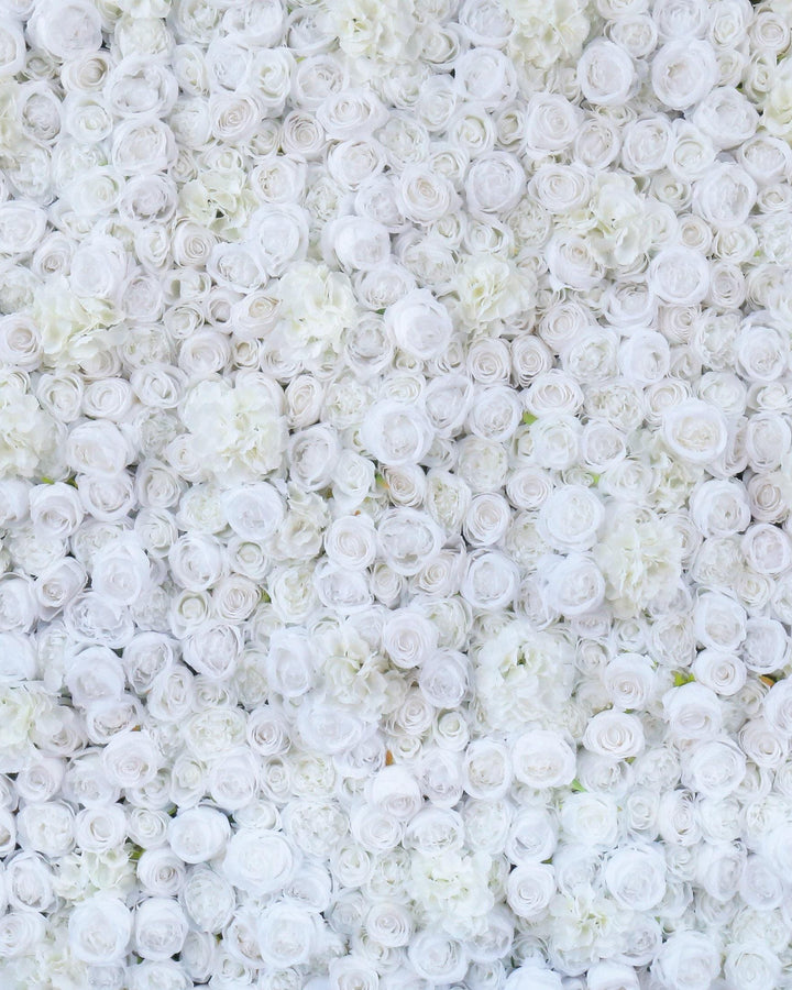 3D Snow White Flower Wall Panel, Wedding Backdrop, Photo Booth Decor