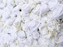 Load image into Gallery viewer, 3D Snow White Flower Wall Panel, Wedding Backdrop, Photo Booth Decor
