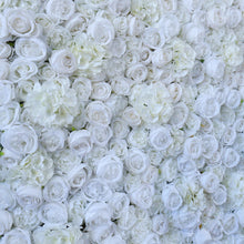 Load image into Gallery viewer, 3D Snow White Flower Wall Panel, Wedding Backdrop, Photo Booth Decor
