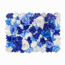 Load image into Gallery viewer, Indigo Blue Flower Wall Panel, 3D Silk Floral Backdrop (16x24 inches)
