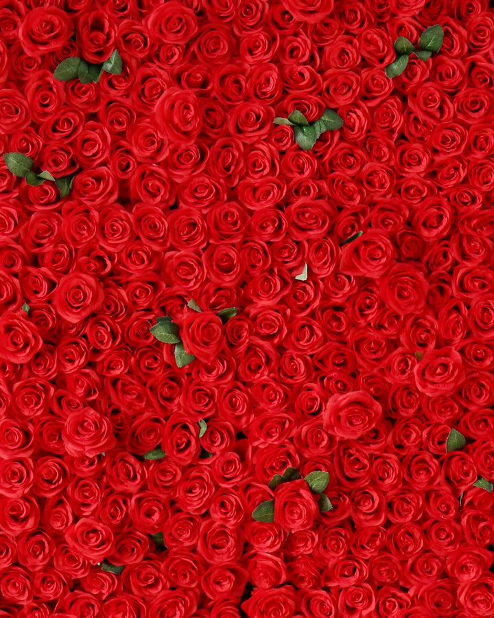 3D Ruby Rose Flower Wall Panel, Wedding Photo Booth Backdrop