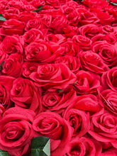 Load image into Gallery viewer, 3D Ruby Rose Flower Wall Panel, Wedding Photo Booth Backdrop
