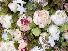 Load image into Gallery viewer, 3D Floral Wall Panel, Silk Flower Backdrop, Wedding Photo Booth Decor (16x24 inches)

