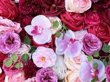 Load image into Gallery viewer, 3D Fuchsia Orchid Flower Wall Panel, Event Photo Booth Backdrop
