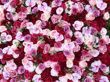 Load image into Gallery viewer, 3D Fuchsia Orchid Flower Wall Panel, Event Photo Booth Backdrop
