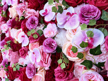 Load image into Gallery viewer, 3D Fuchsia Orchid Flower Wall Panel, Event Photo Booth Backdrop
