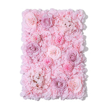 Load image into Gallery viewer, Candy Pink Flower Wall Panel, 3D Silk Floral Backdrop, Event Decor
