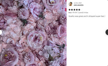 Load image into Gallery viewer, 3D Lilac Flower Wall Panel, Silk Floral Photo Backdrop
