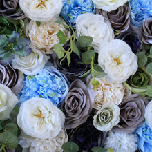 Load image into Gallery viewer, 3D Floral Wall Panel, Misty Morning Wedding Backdrop, 16x24"
