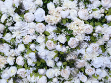 Load image into Gallery viewer, 3D White Flower Wall Panel: Wedding &amp; Party Backdrop
