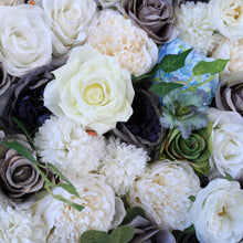 Load image into Gallery viewer, 3D Floral Wall Panel, Misty Morning Wedding Backdrop, 16x24"
