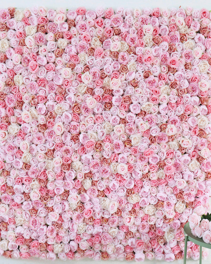 3D Pink Rose Flower Wall Panel: Party Photo Backdrop 6607