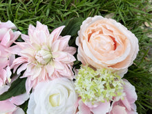 Load image into Gallery viewer, 3D Pink &amp; White Flower Wall Panel - Wedding, Party Backdrop
