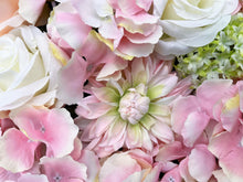 Load image into Gallery viewer, 3D Pink &amp; White Flower Wall Panel - Wedding, Party Backdrop
