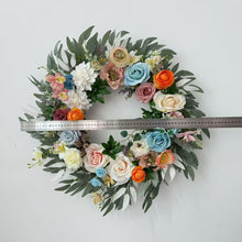 Load image into Gallery viewer, 24" Faux Floral Wreath, Elegant Front Door Decor
