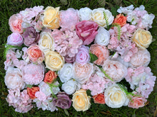 Load image into Gallery viewer, 3D Artificial Flower Wall Panel Wall Decor Floral Backdrop for Wedding and Party N6629
