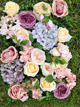 Load image into Gallery viewer, 3D Artificial Flower Wall Panel, Wedding Photo Booth Backdrop
