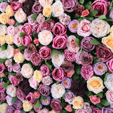 Load image into Gallery viewer, 3D Silk Flower Wall Panel, Wedding Backdrop, Event Decor
